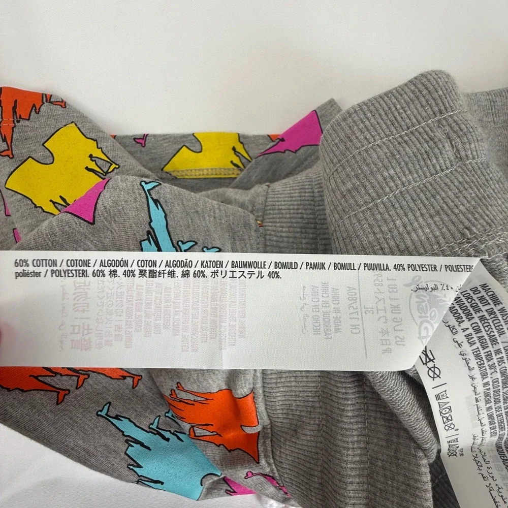 Walt Disney World Castle Print Shorts‎ Drawstring Waist Comfy Loungewear Large - Picture 5 of 6